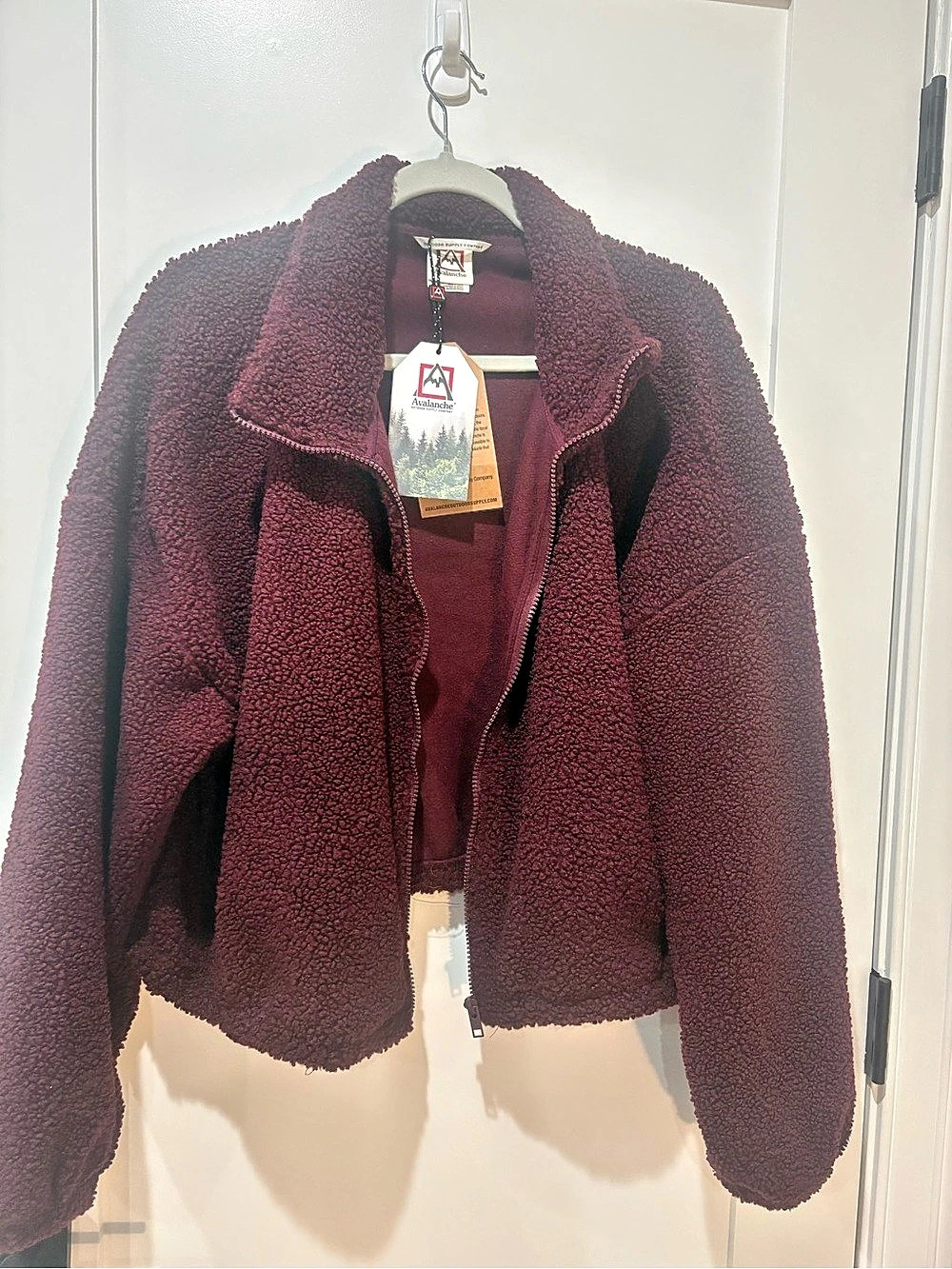 Avalanche Caney Sherpa Jacket Burgundy XL